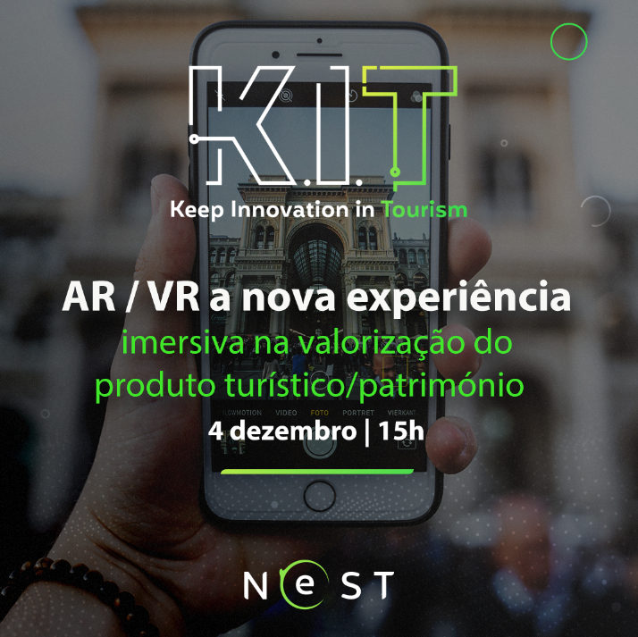 Webinar AR / VR a nova experiência imersiva na valorização do produto turístico/património