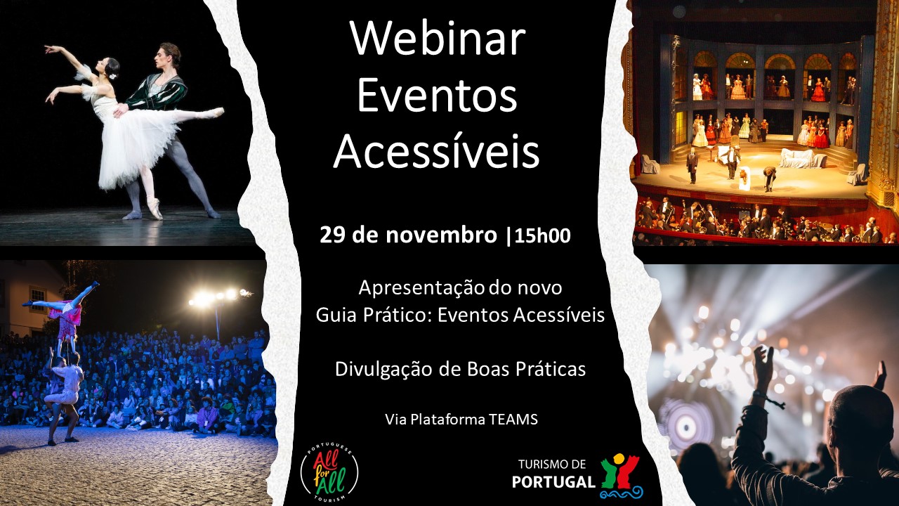 Turismo de Portugal promove webinar "Eventos Acessíveis"