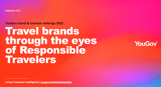 Travel brands through the eyes of Responsible Travelers (YouGov)